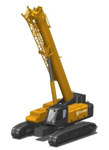 Telescopic electric crawler crane ECT120