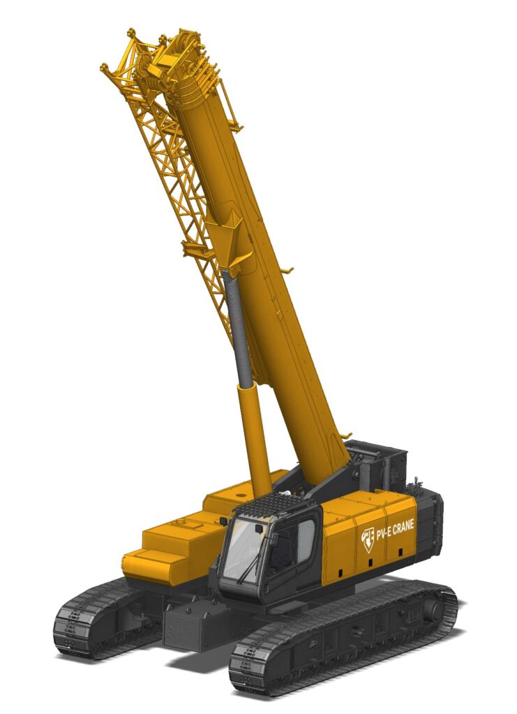telescopic electric crawler crane ECT70